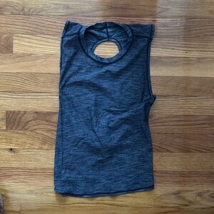 Sleeveless Charcoal Gray Women's Top